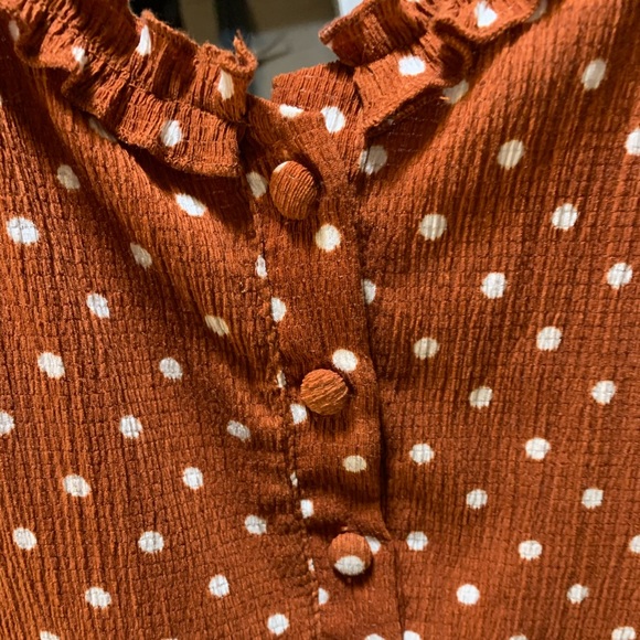 Rust polka dot dress - Picture 5 of 5